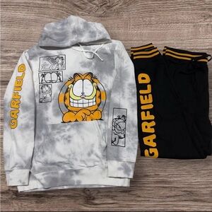 Garfield Hoodie and Sweatpants Set - Sz M (Adult) BNWT